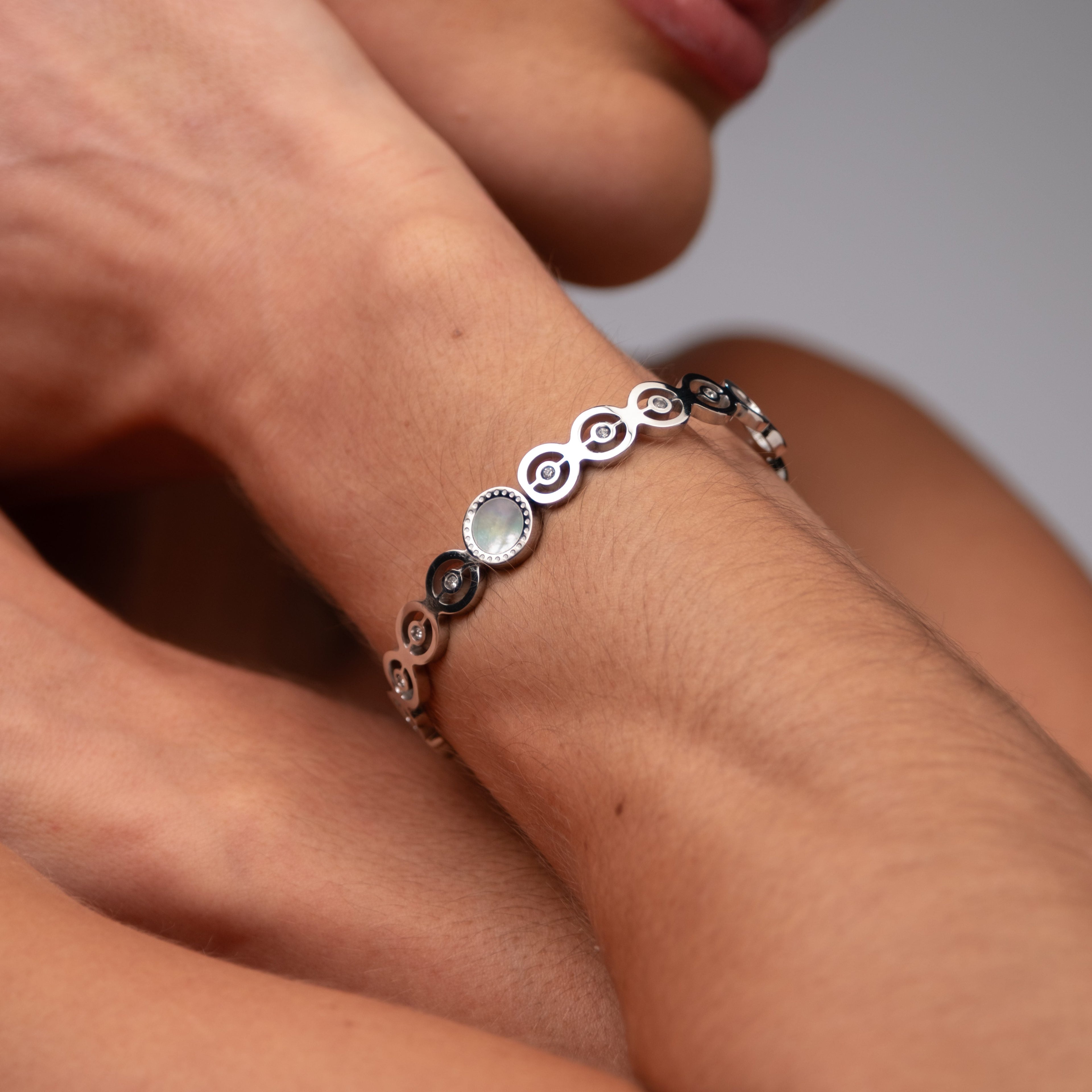 Bracelete Olivia Pedra Zircônia - Prata