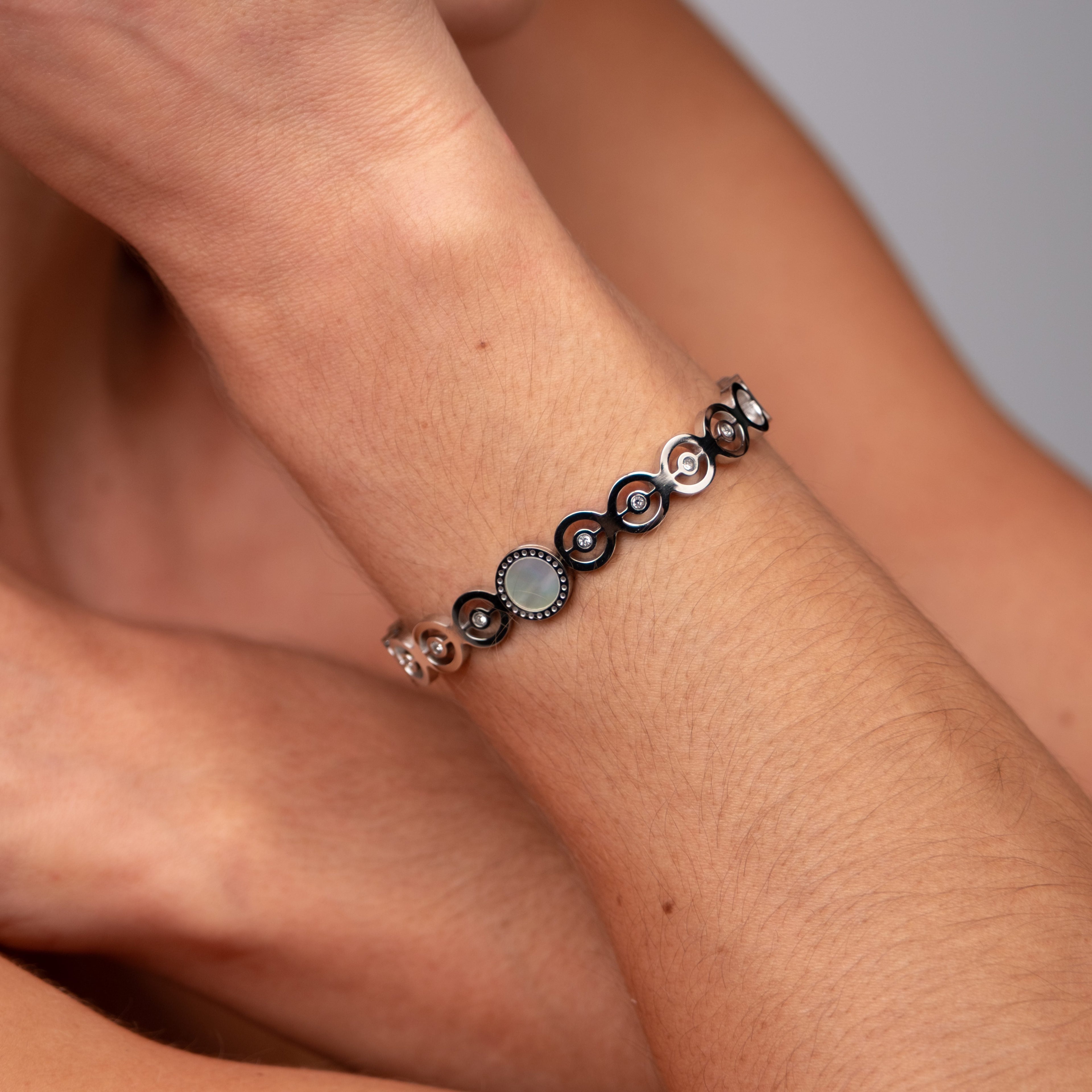 Bracelete Olivia Pedra Zircônia - Prata