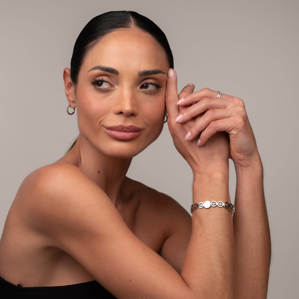 Bracelete Olivia Pedra Zircônia - Prata