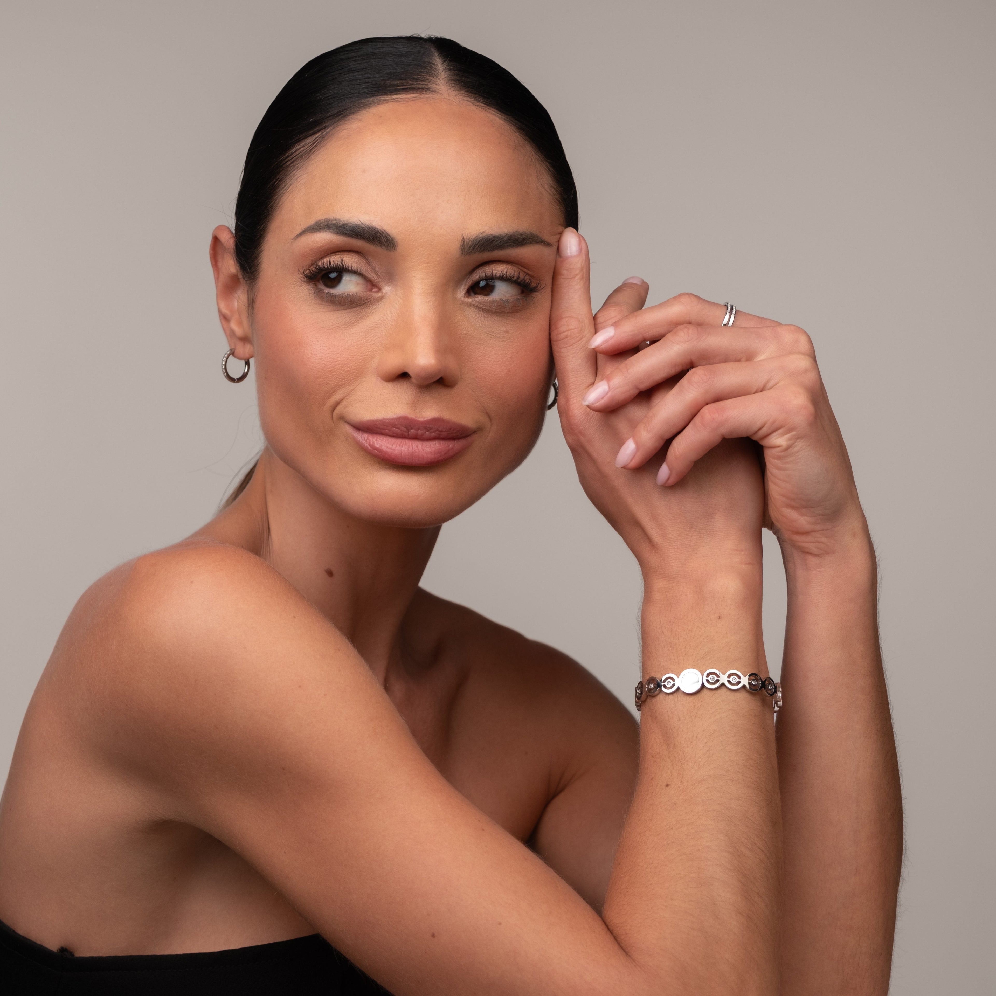 Bracelete Olivia Pedra Zircônia - Prata