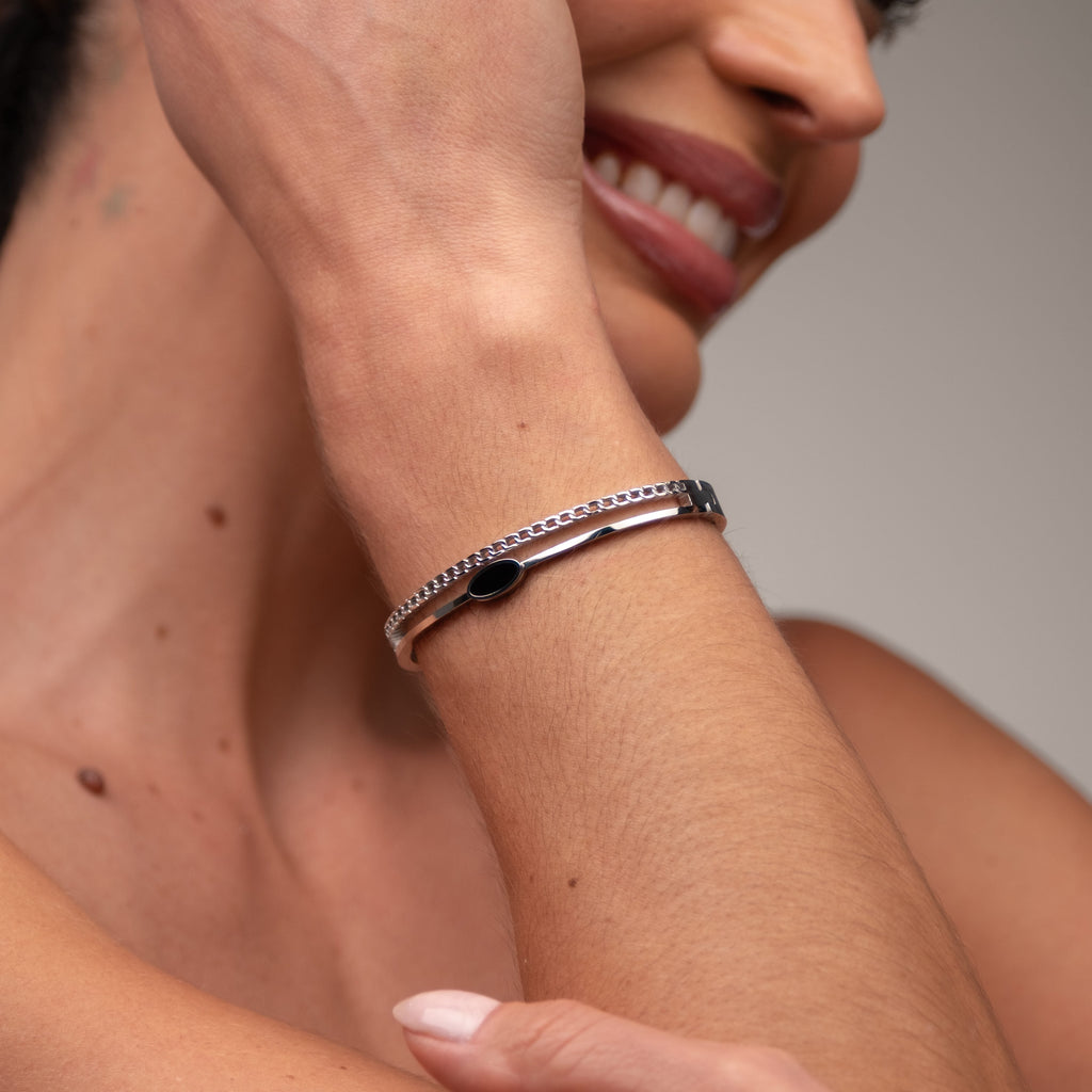 Bracelete Algarismo Romanos - Prata