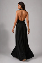 Vestido Longo Aura Halter Notte