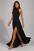 Vestido Longo Aura Halter Notte