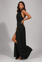 Vestido Longo Aura Halter Notte