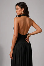 Vestido Longo Aura Halter Notte