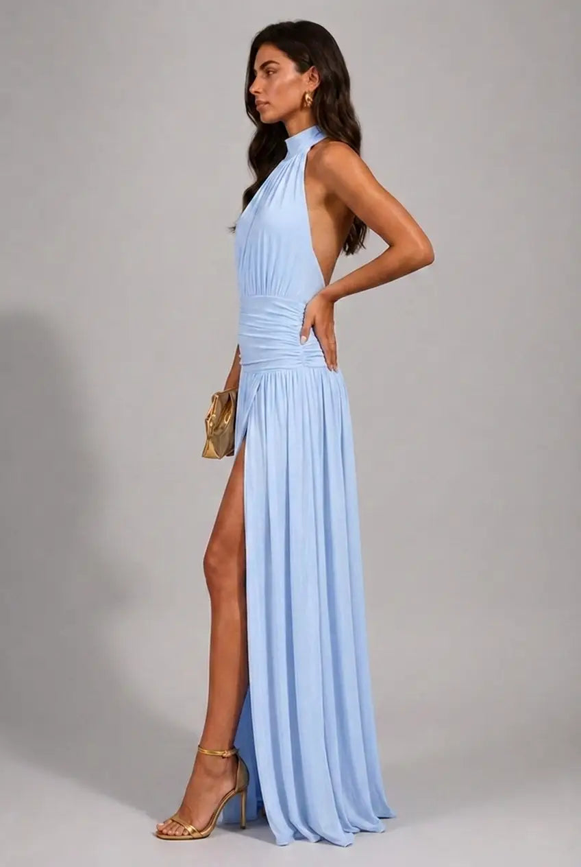 Vestido Longo Aura Halter Notte