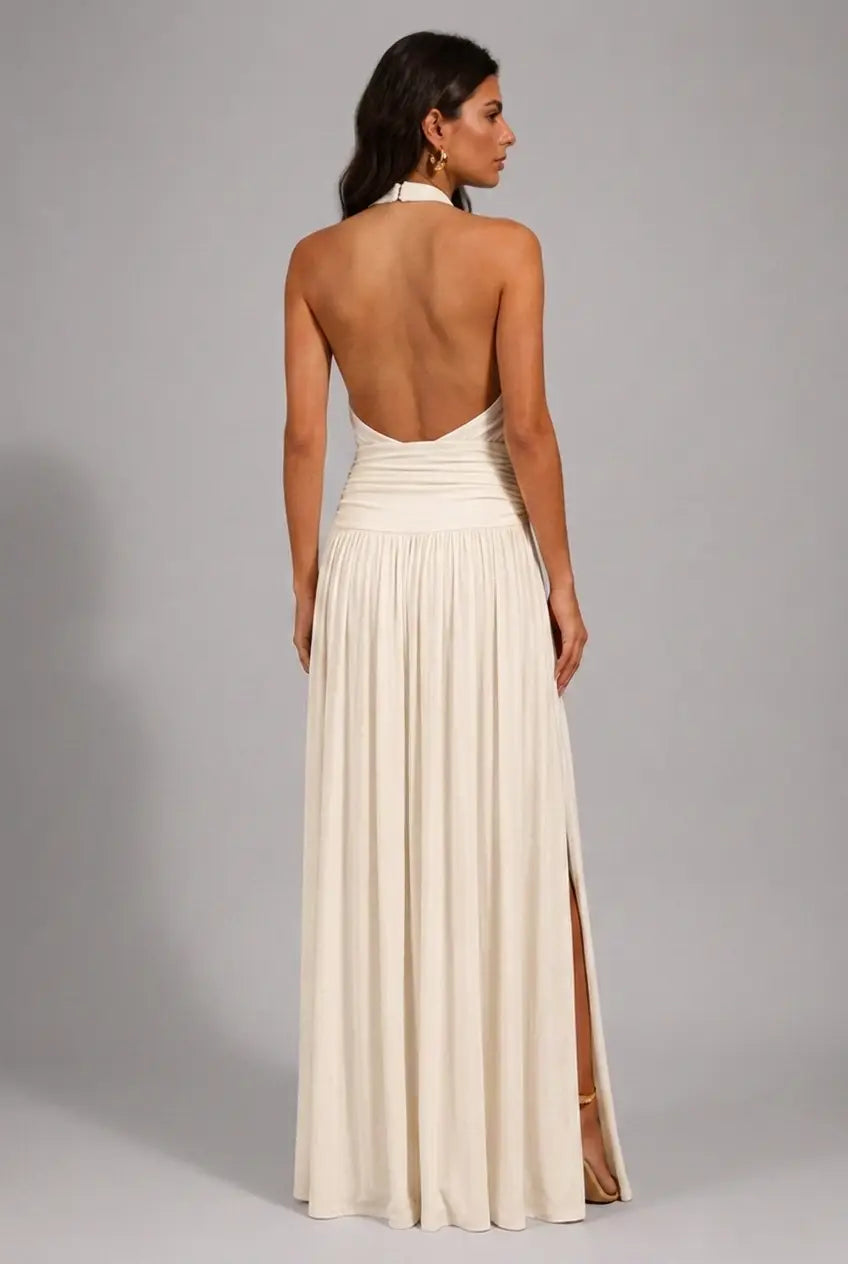 Vestido Longo Aura Halter Notte