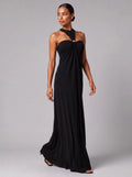 Vestido Longo Costas Abertas "Halter" Notte