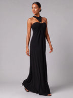 Vestido Longo Costas Abertas "Halter" Notte