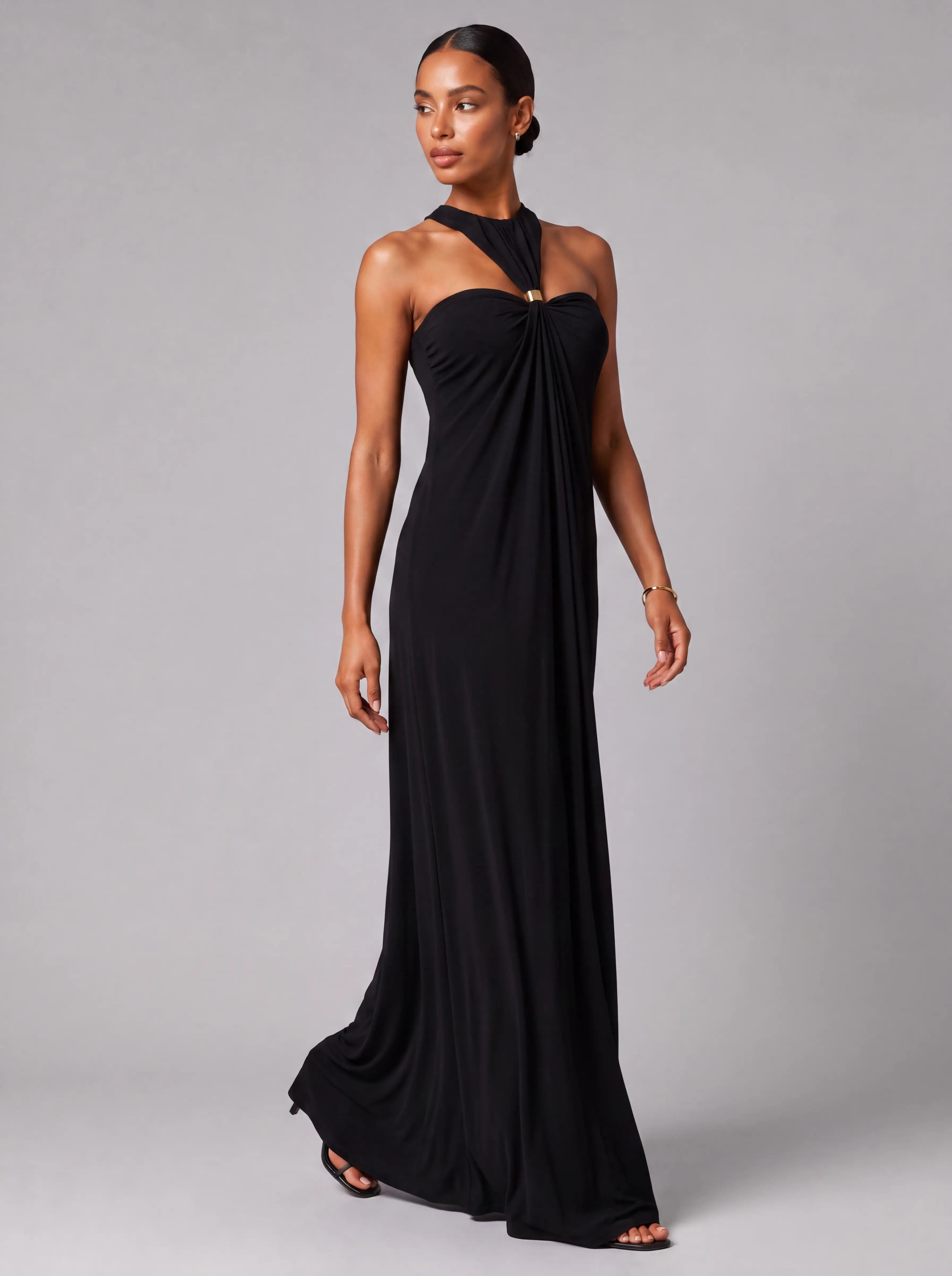 Vestido Longo Costas Abertas "Halter" Notte