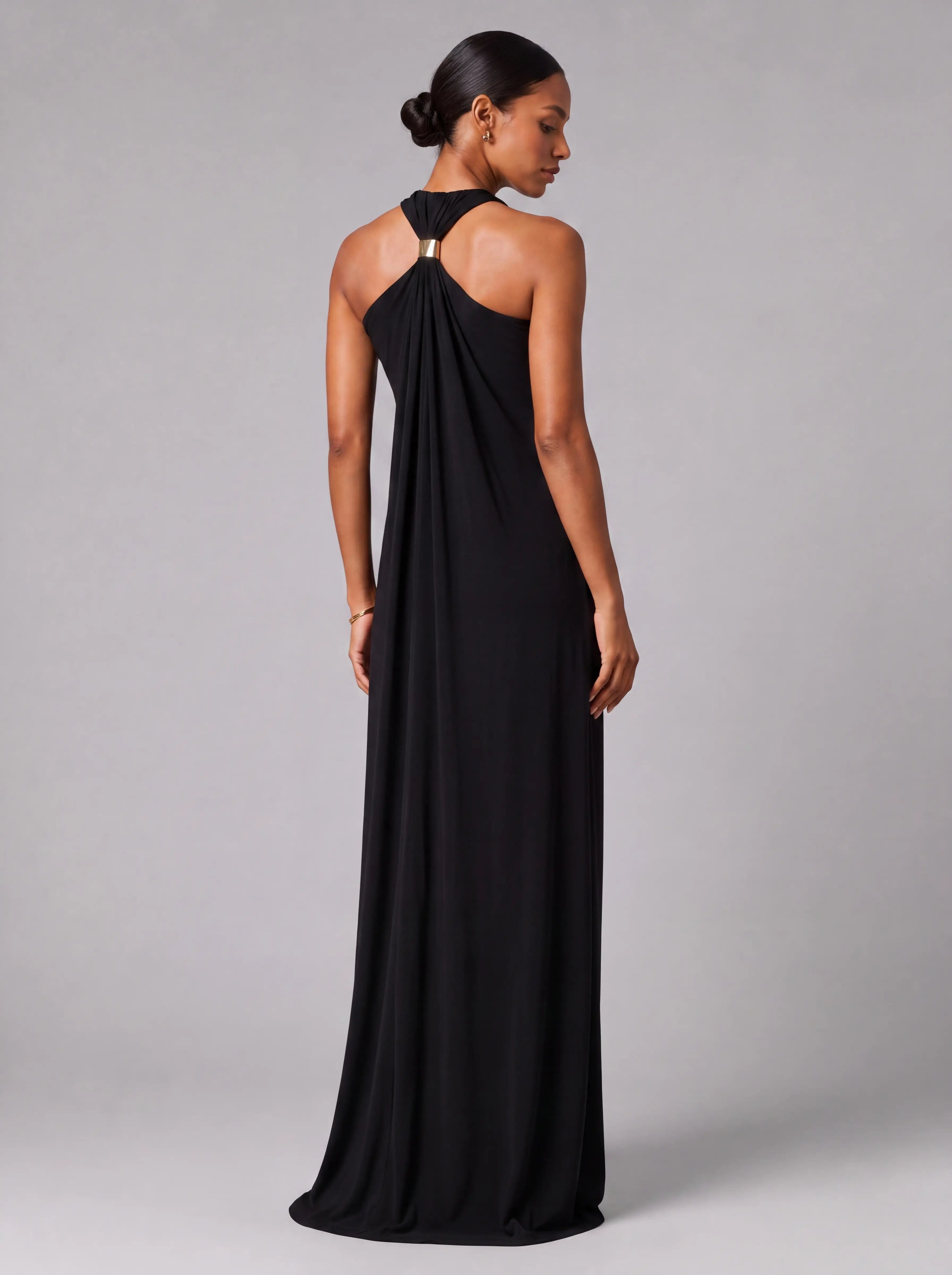 Vestido Longo Costas Abertas "Halter" Notte