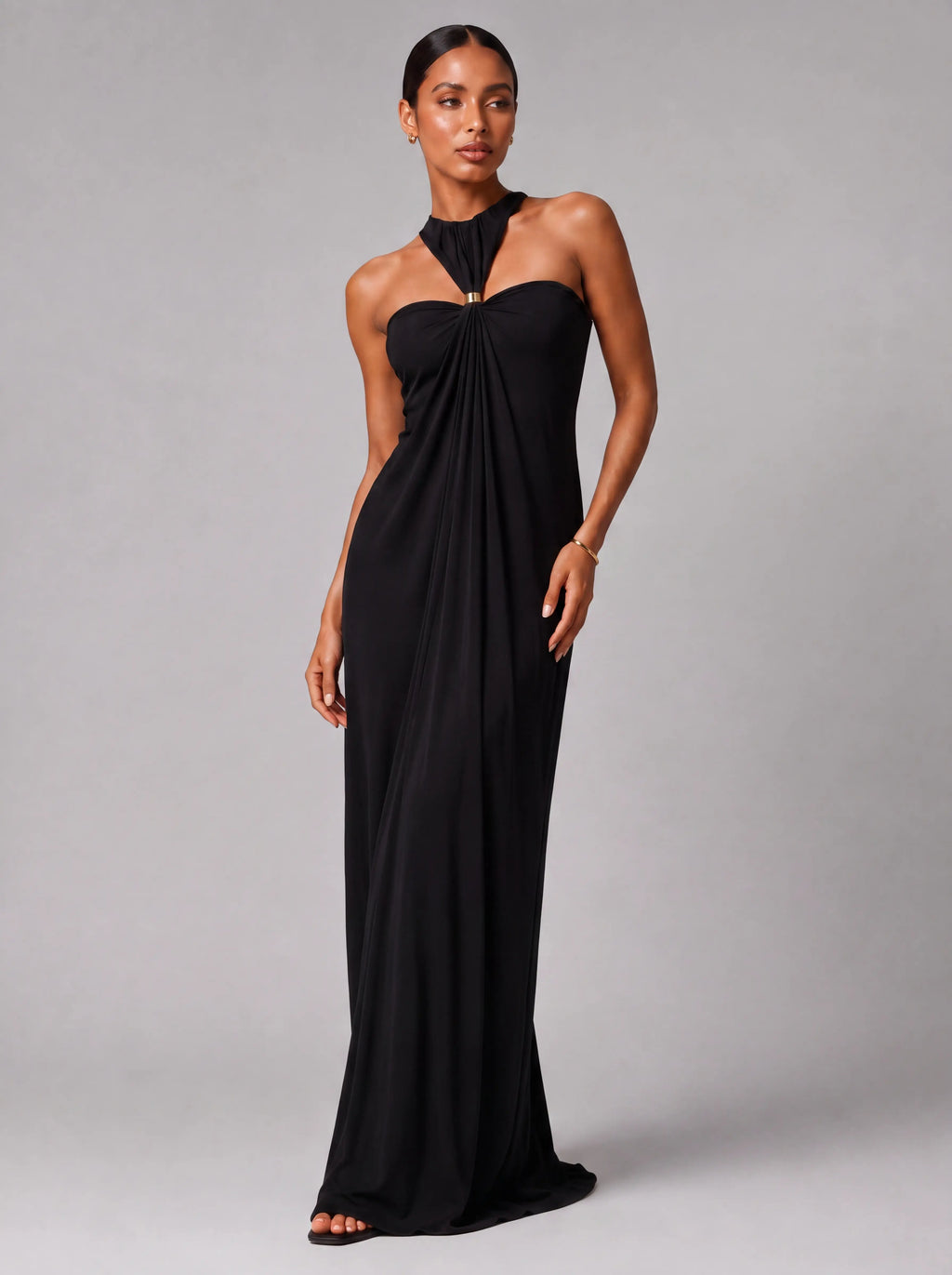Vestido Longo Costas Abertas "Halter" Notte