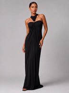 Vestido Longo Costas Abertas "Halter" Notte