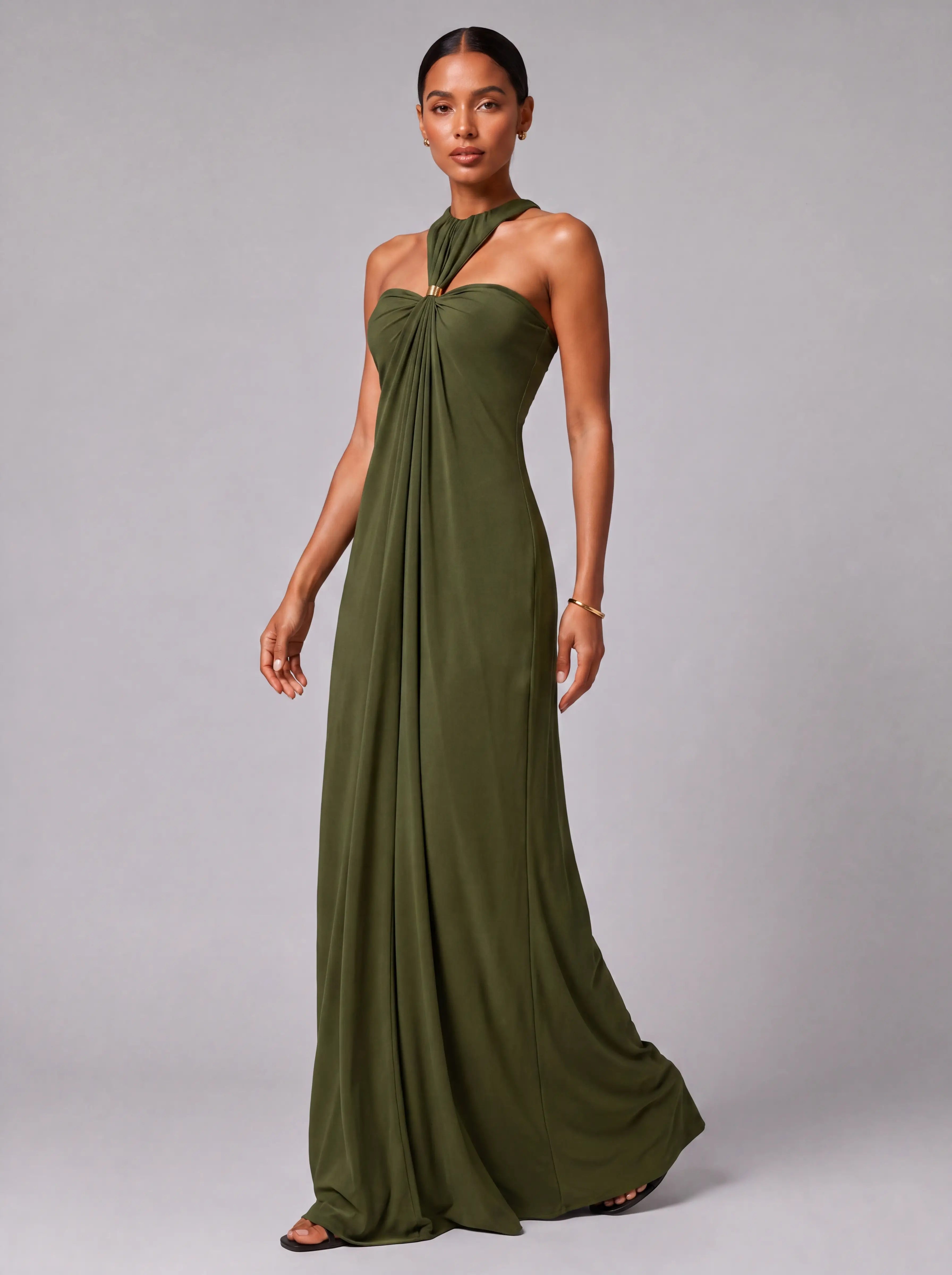 Vestido Longo Costas Abertas "Halter" Notte