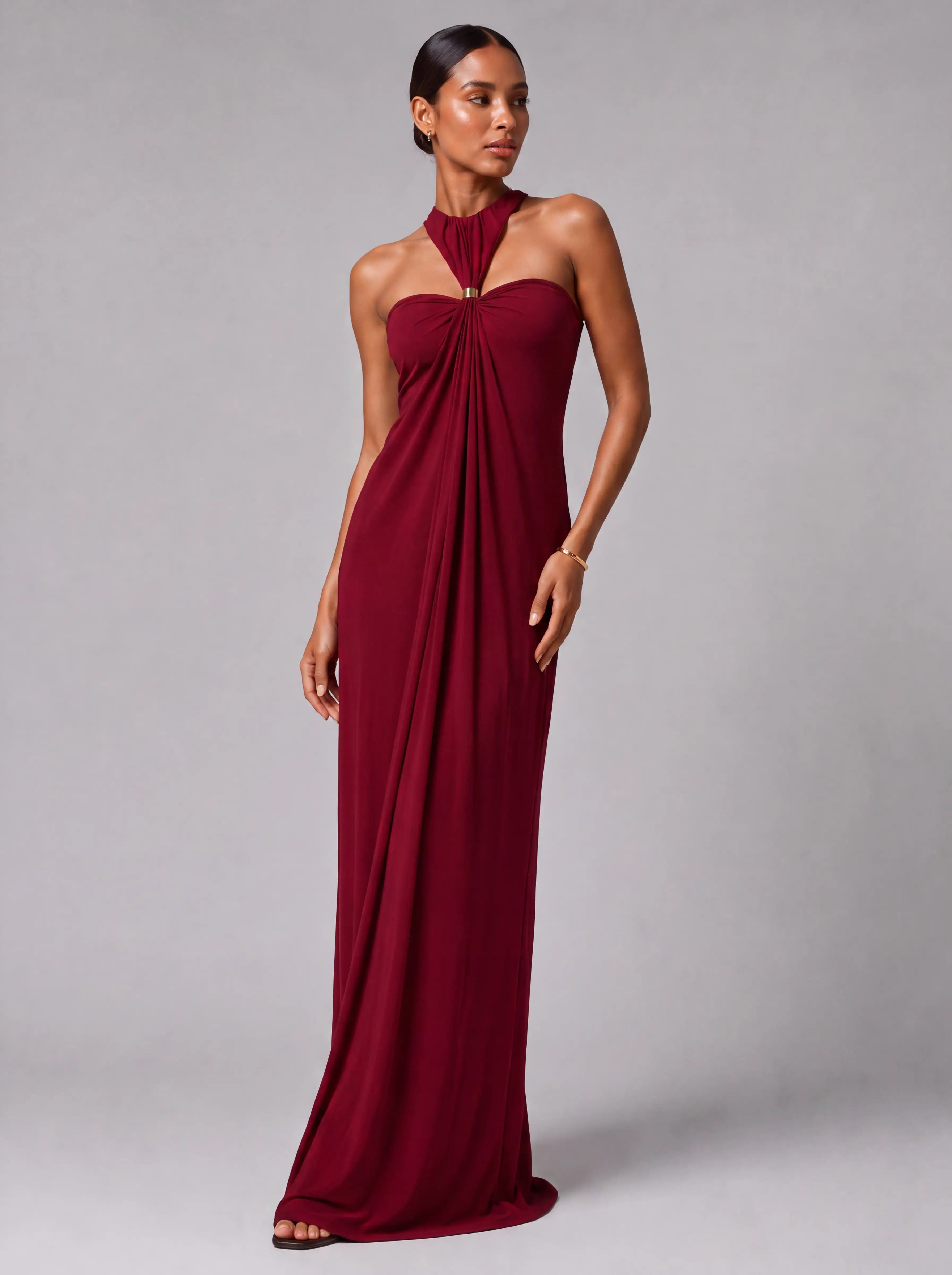 Vestido Longo Costas Abertas "Halter" Notte