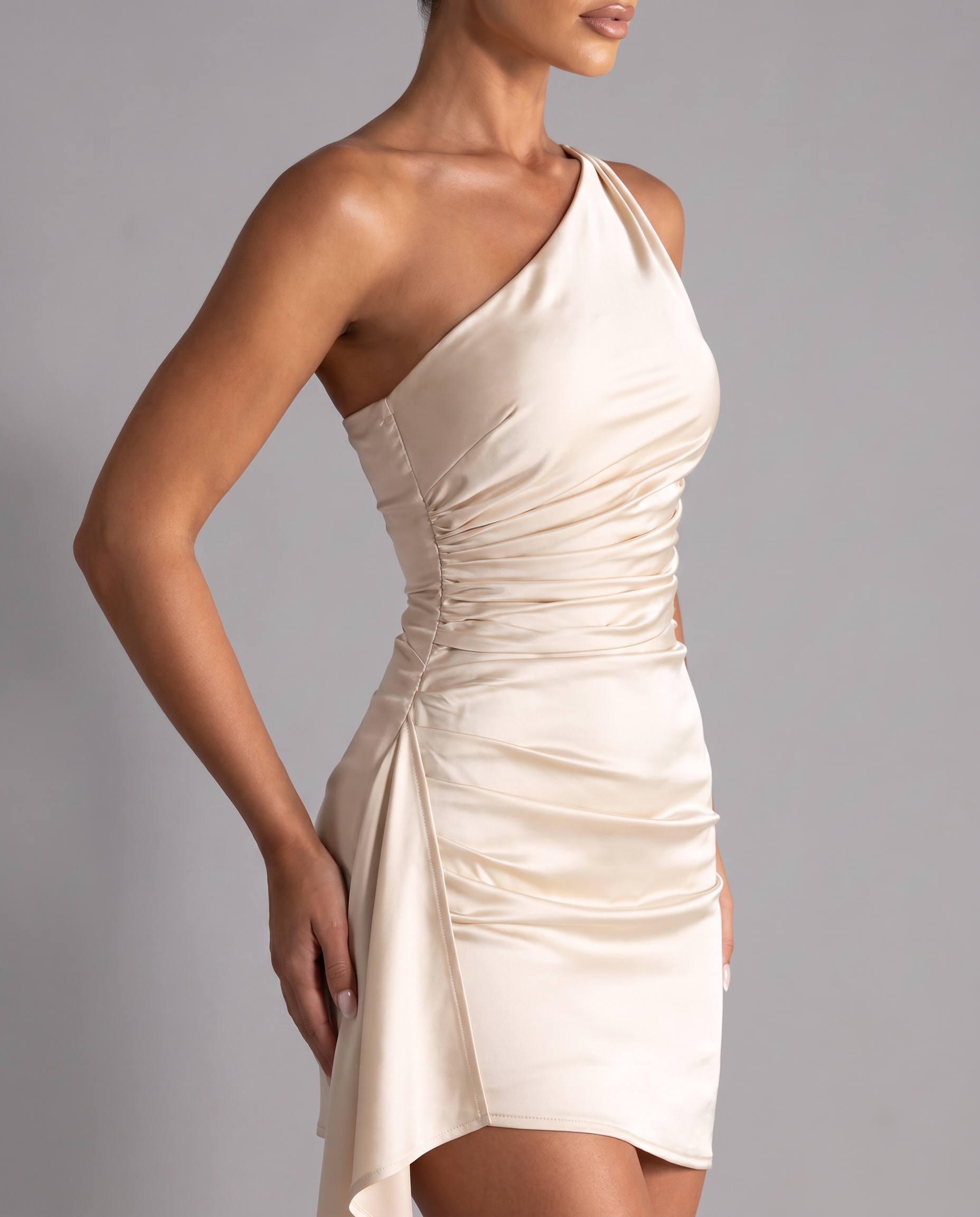 Vestido Cetim "Celeste" Notte