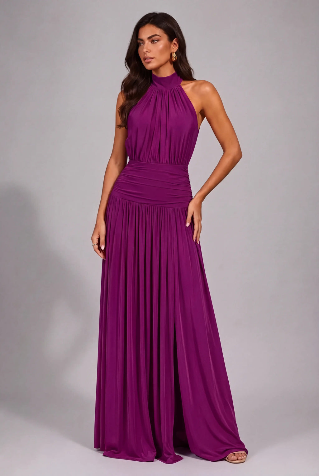 Vestido Longo Aura Halter Notte