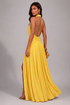 Vestido Longo Aura Halter Notte