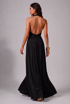 Vestido Longo Aura Halter Notte