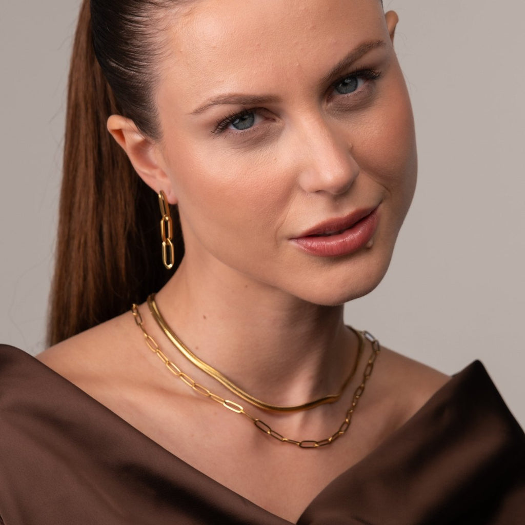 Mix Colar Antonela Banhado em Ouro 18k