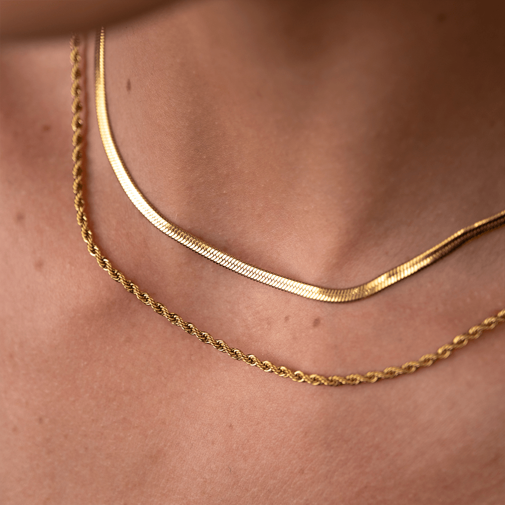 Mix Colar Melina Banhado em Ouro 18k