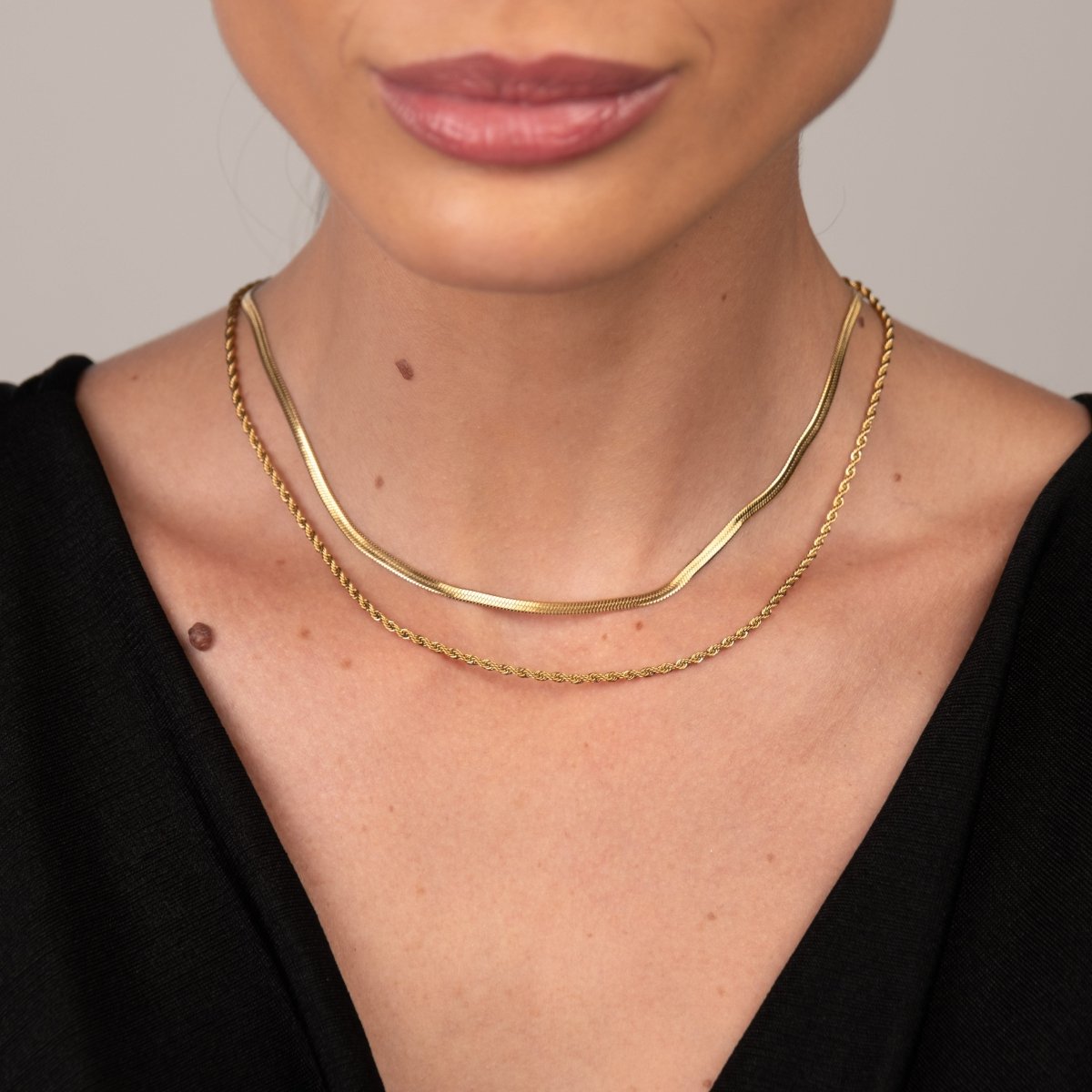 Mix Colar Melina Banhado em Ouro 18k