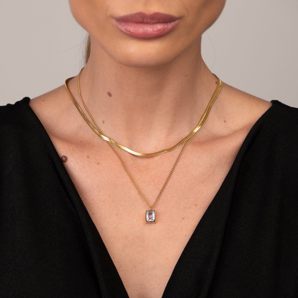 Mix Colar Paris Banhado em Ouro 18k