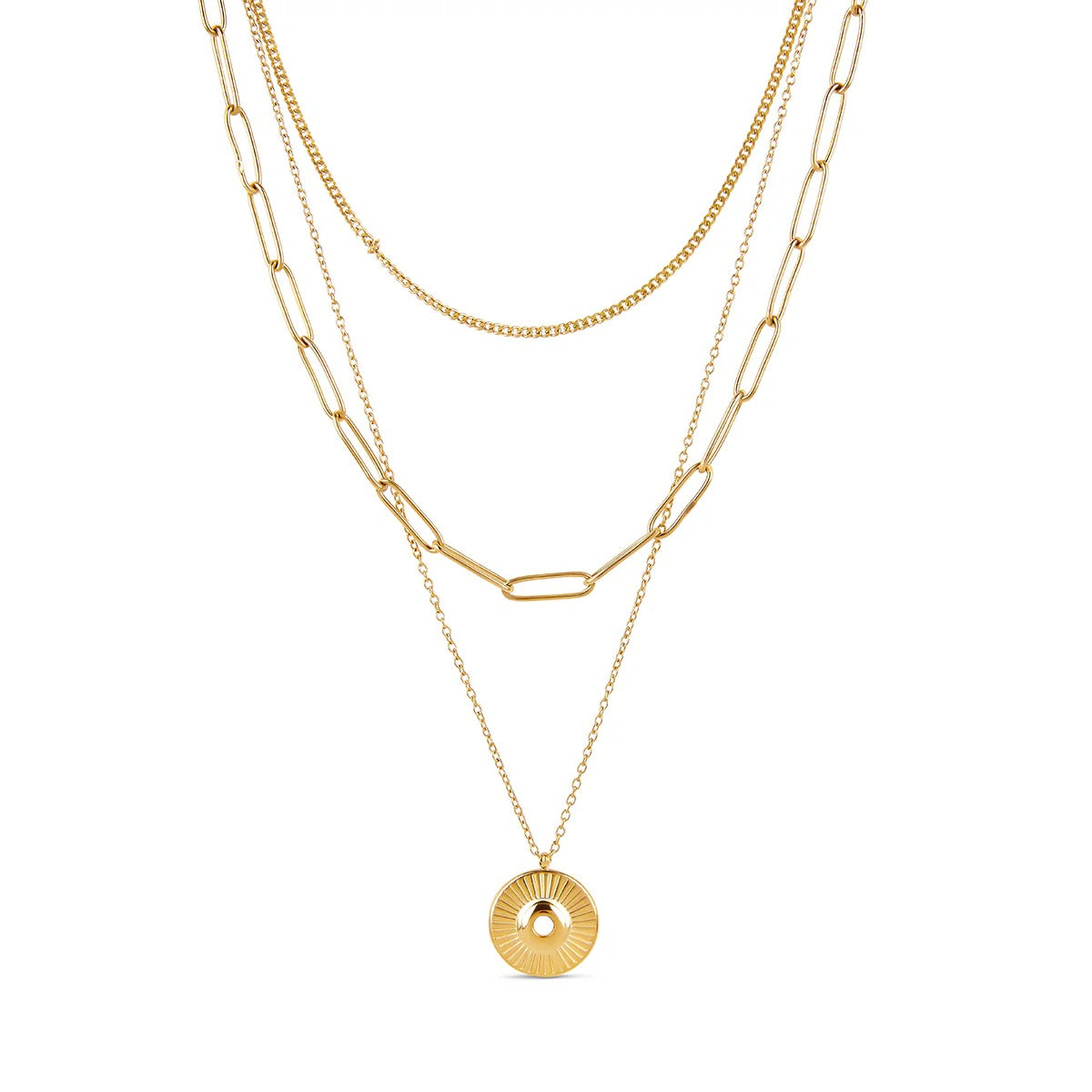 Mix de Colares Cleópatra Banhado em Ouro 18K