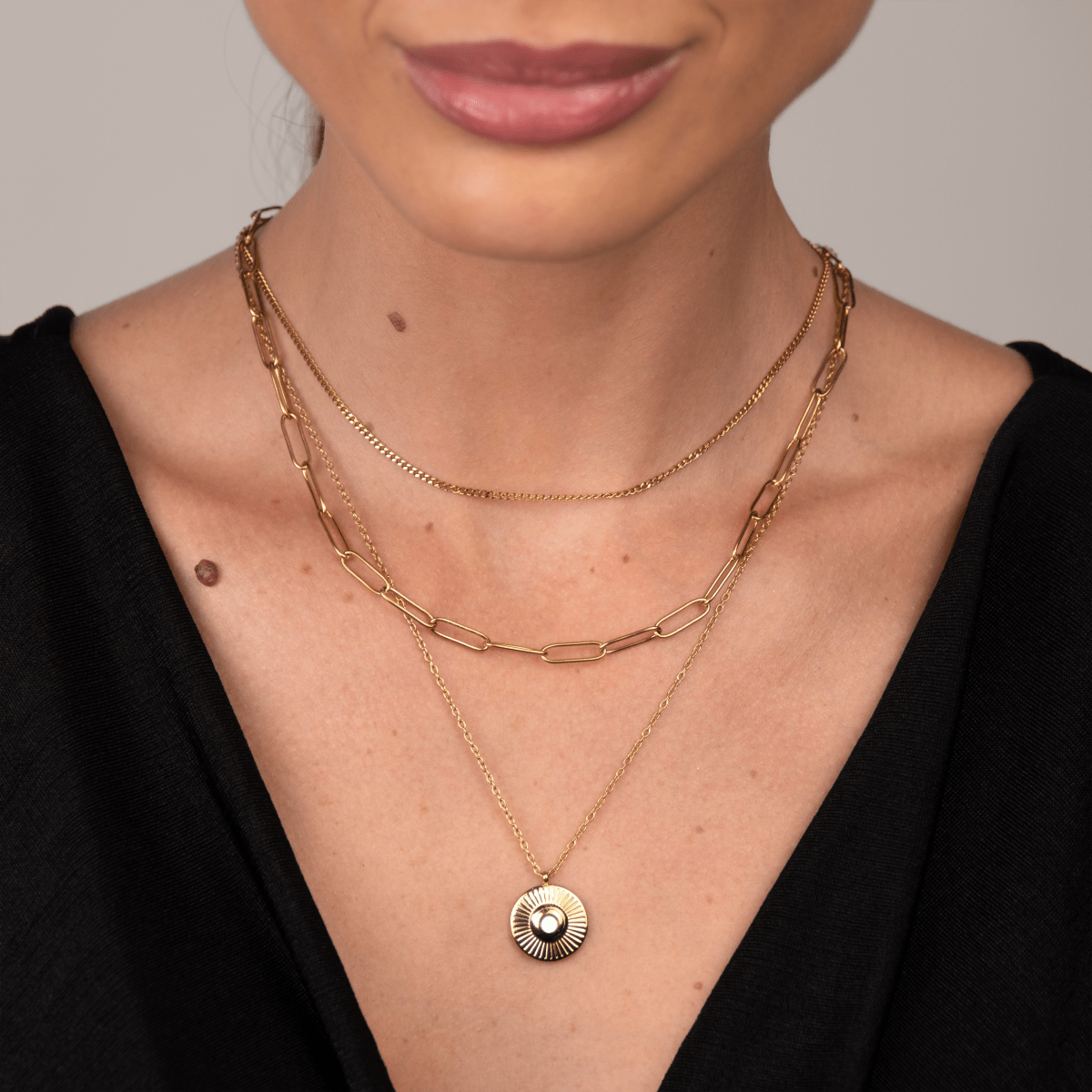 Mix de Colares Cleópatra Banhado em Ouro 18K