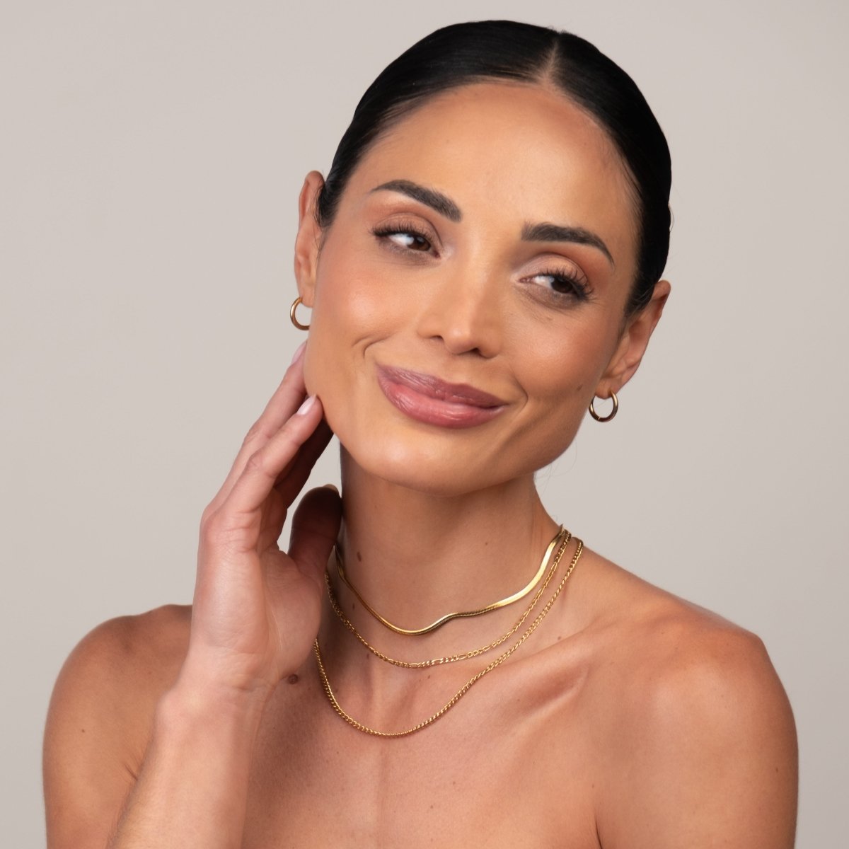 Mix de Correntes Banhado em Ouro 18k