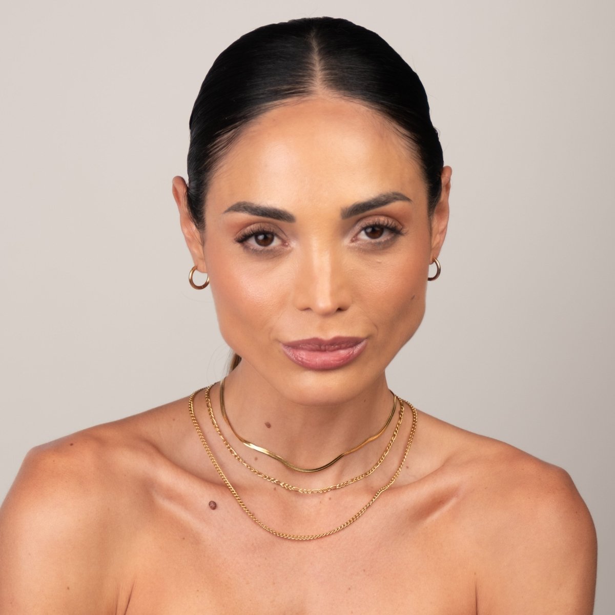 Mix de Correntes Banhado em Ouro 18k