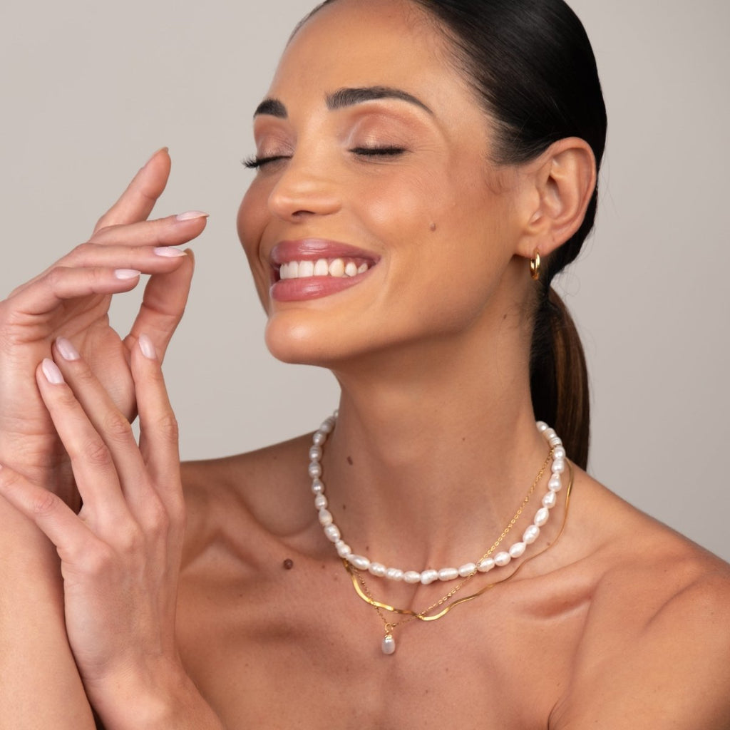 Mix Noronha Colar Triplo Banhado em Ouro 18k