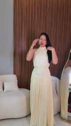 Vestido Longo Aura Halter Notte