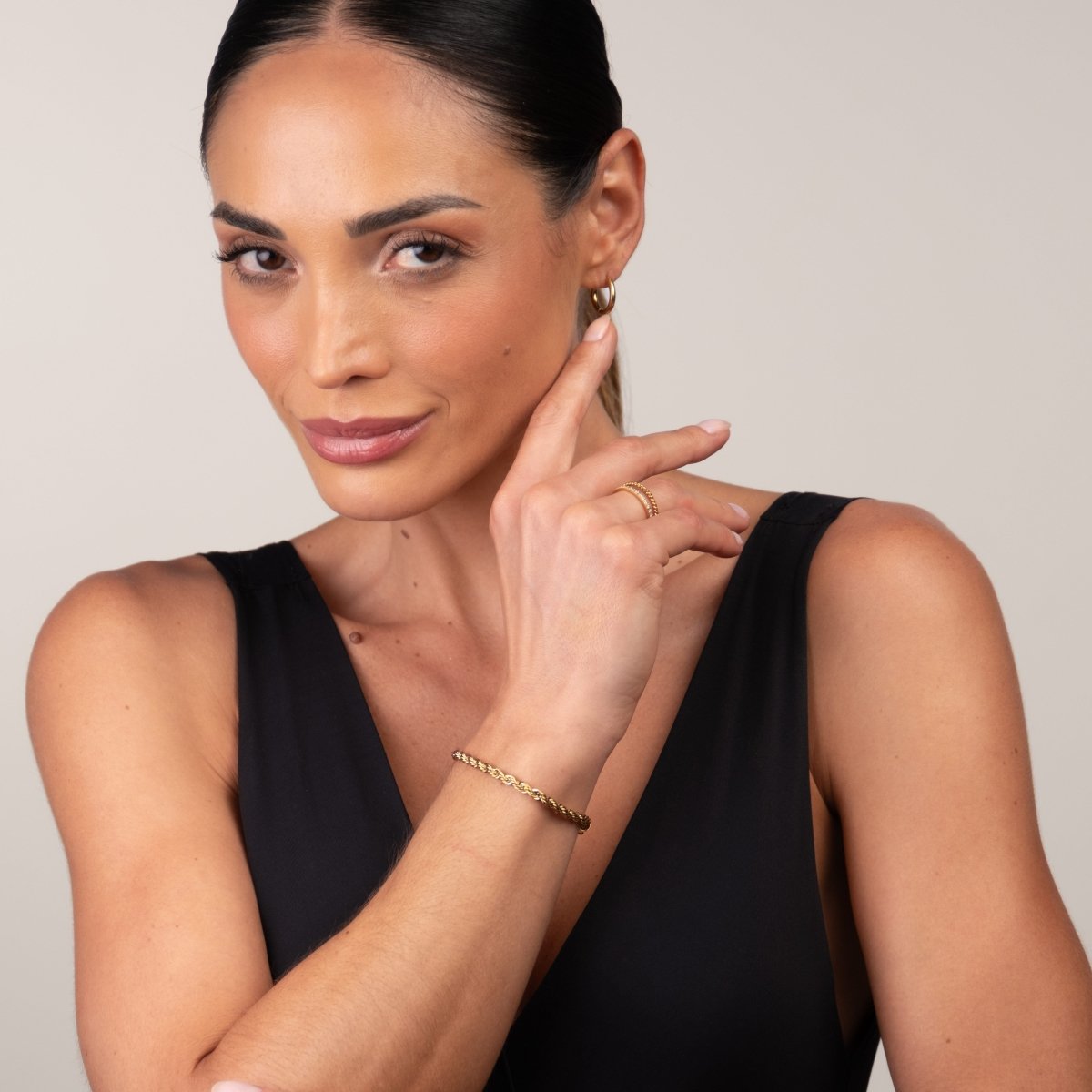 Pulseira Cordão Baiano Banhado em Ouro 18K