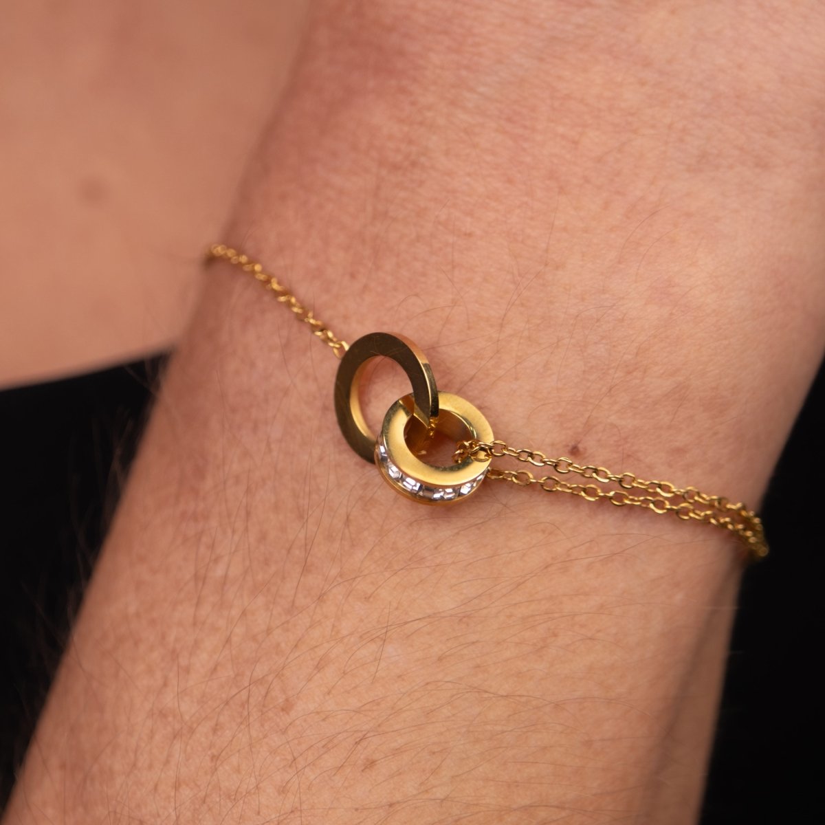 Pulseira Imperial Pedra Zircônia Banhado em Ouro 18K