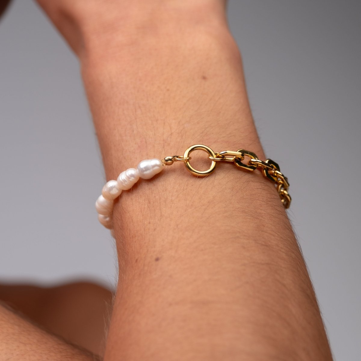 Pulseira Mood Pérola Banhado em Ouro 18k
