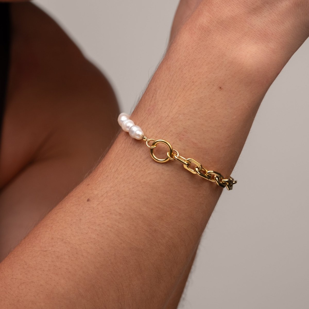 Pulseira Mood Pérola Banhado em Ouro 18k