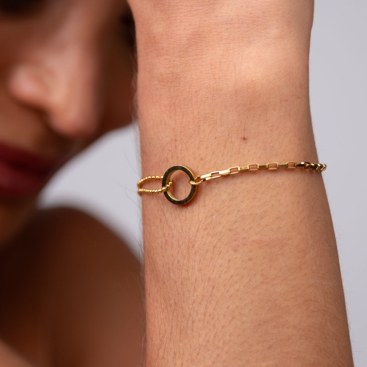 Pulseira Une Banhada em Ouro 18k
